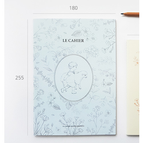 Size - O-check Le cahier little boy and girl large lined notebook